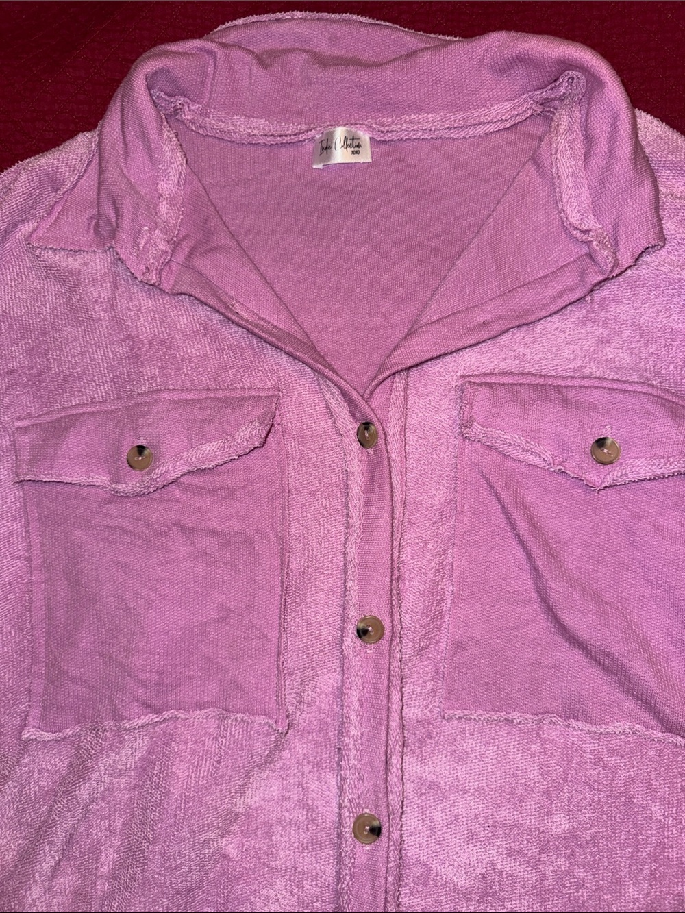 Pink Button-Up Shacket - Picture 2 of 6